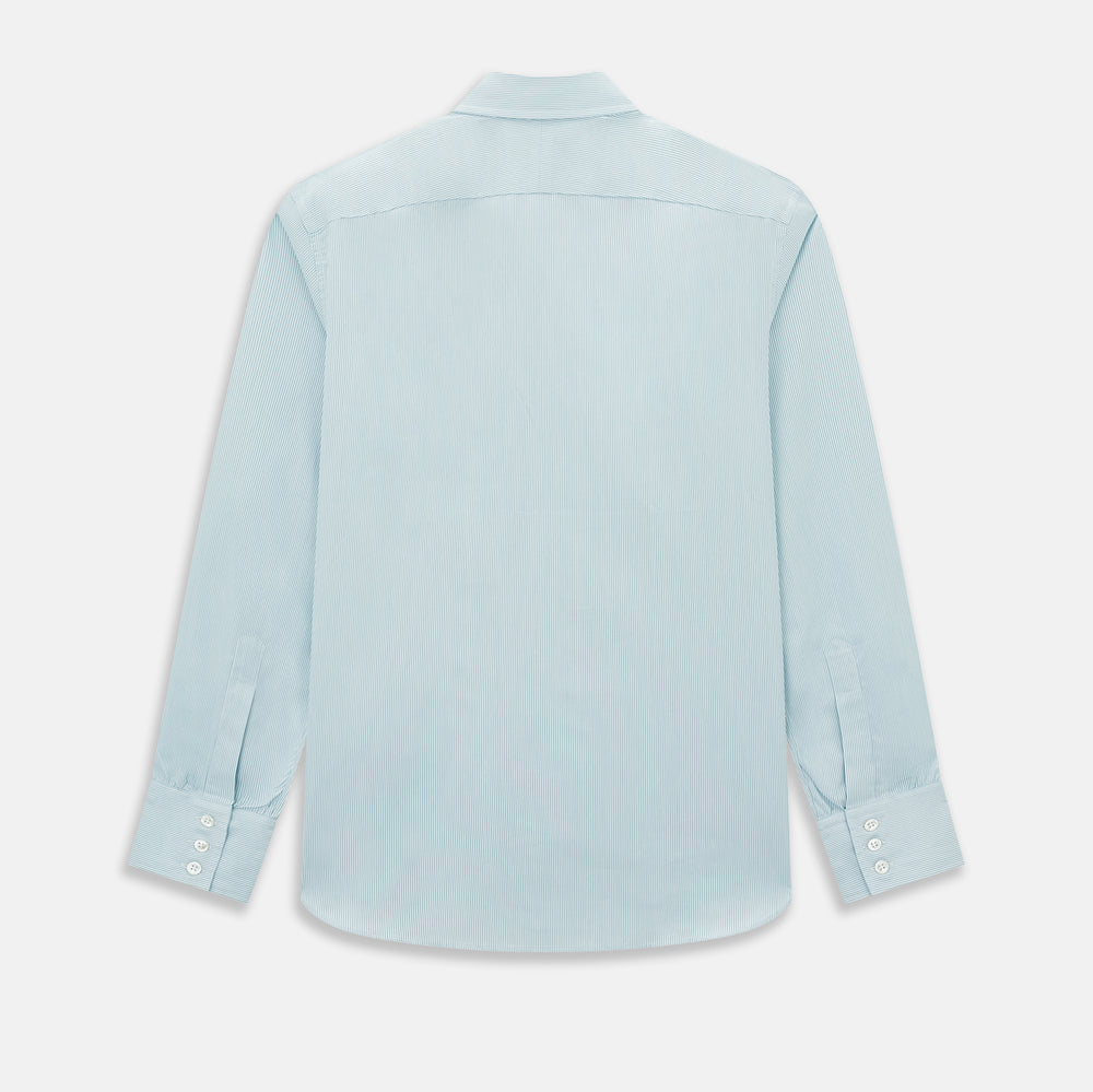 Turquoise Ripple Double Pinstripe Westminster Shirt 15