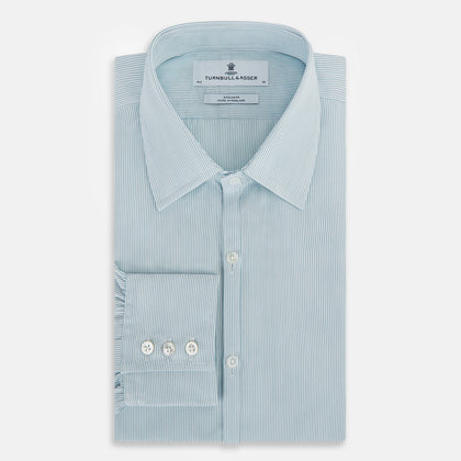 Turquoise Ripple Double Pinstripe Westminster Shirt Image 4