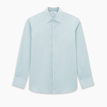 Turquoise Ripple Double Pinstripe Westminster Shirt Image 8