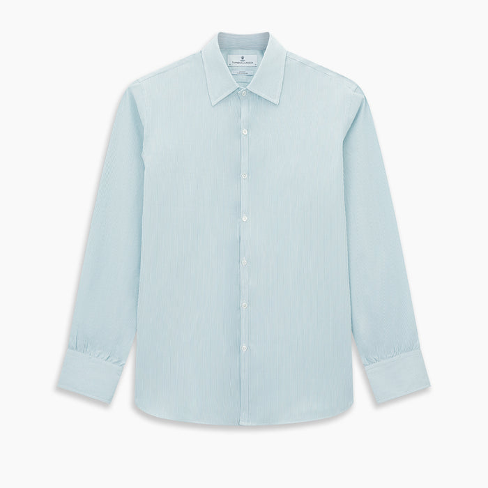 Turquoise Ripple Double Pinstripe Westminster Shirt Image 8