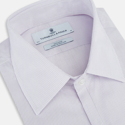 Pale Pink Ripple Double Pinstripe Westminster Shirt Image 1