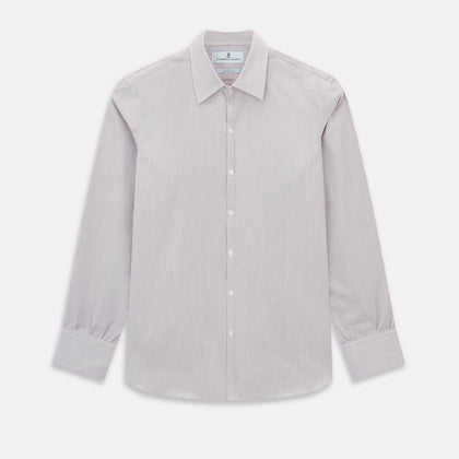 Burgundy Ripple Double Pinstripe Westminster Shirt