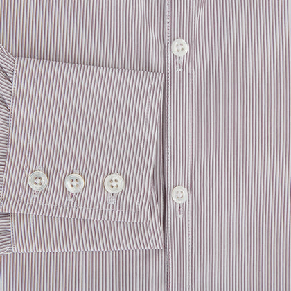 Burgundy Ripple Double Pinstripe Westminster Shirt Image 3