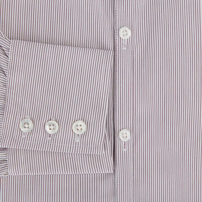 Burgundy Ripple Double Pinstripe Westminster Shirt Image 3