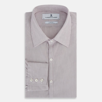 Burgundy Ripple Double Pinstripe Westminster Shirt Image 4