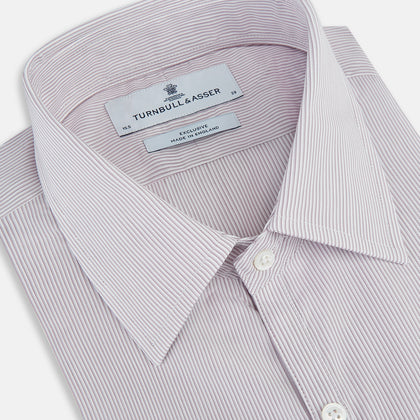 Lilac Ripple Double Pinstripe Westminster Shirt Image 1