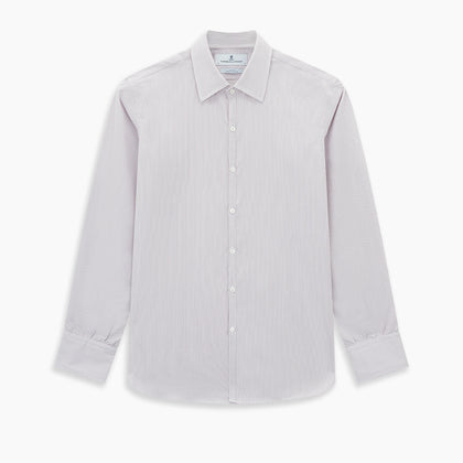 Lilac Ripple Double Pinstripe Westminster Shirt Image 8