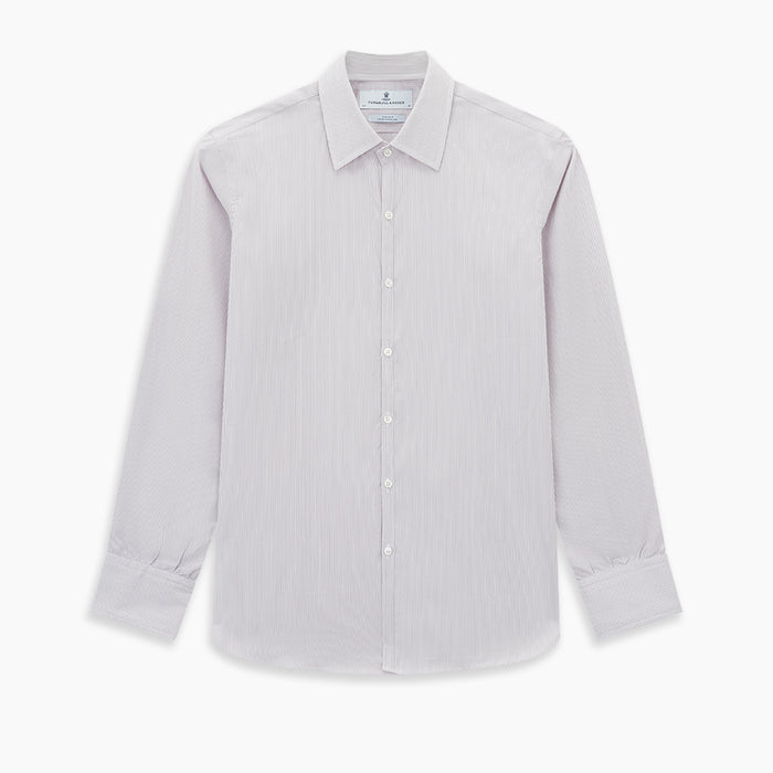 Lilac Ripple Double Pinstripe Westminster Shirt Image 8