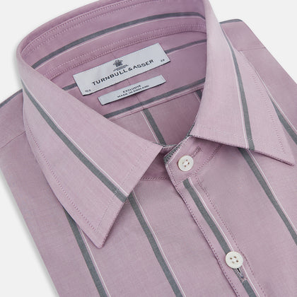 Lilac Track Stripe Westminster Shirt Image 2
