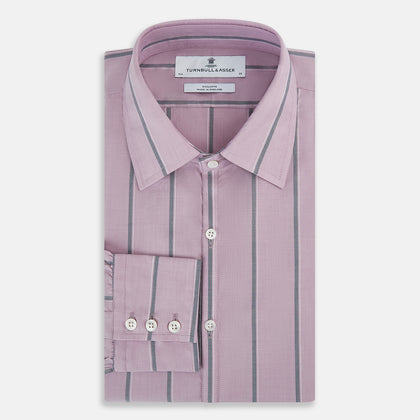 Lilac Track Stripe Westminster Shirt Image 13