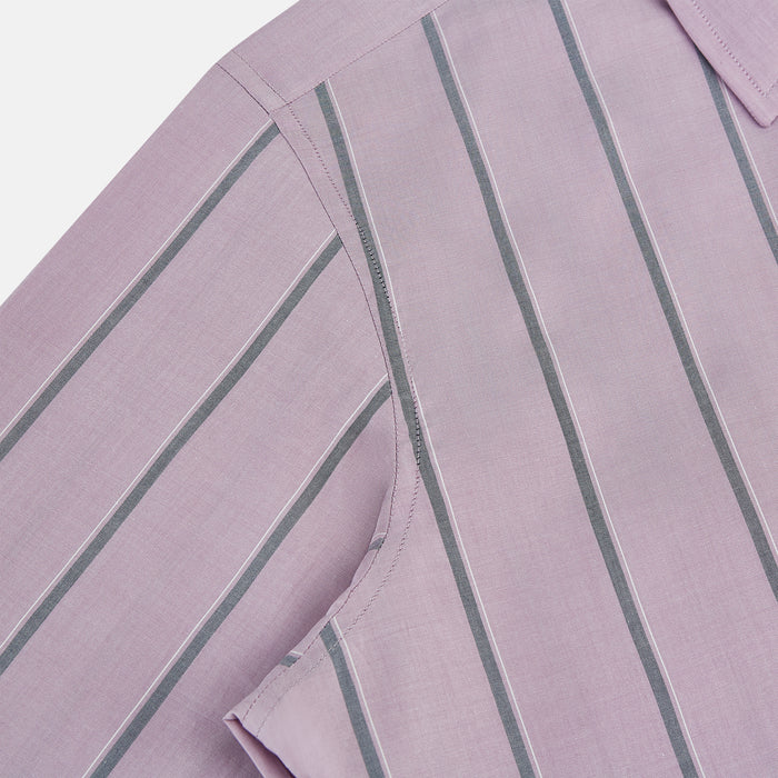 Lilac Track Stripe Westminster Shirt Image 6