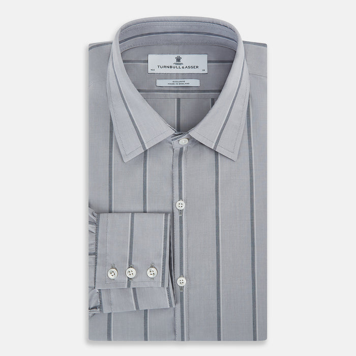 Light Grey Track Stripe Westminster Shirt Image 4