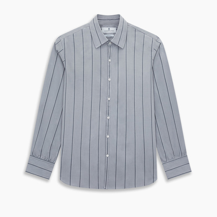 Light Grey Track Stripe Westminster Shirt Image 8