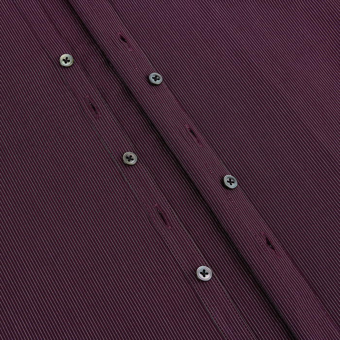 Burgundy Pinstripe Westminster Shirt Image 6