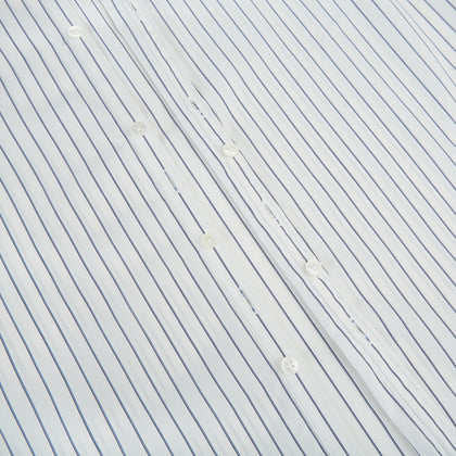Navy Double Pencil Stripe Westminster Shirt Image 6