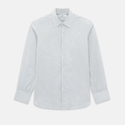 Navy Double Bar Graph Check Westminster Shirt