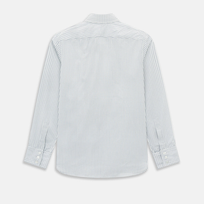 Navy Double Bar Graph Check Westminster Shirt Image 2
