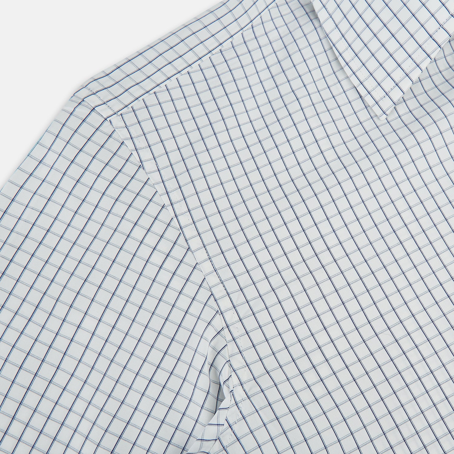View 6 of product Navy Double Bar Graph Check Westminster Shirt 14.5