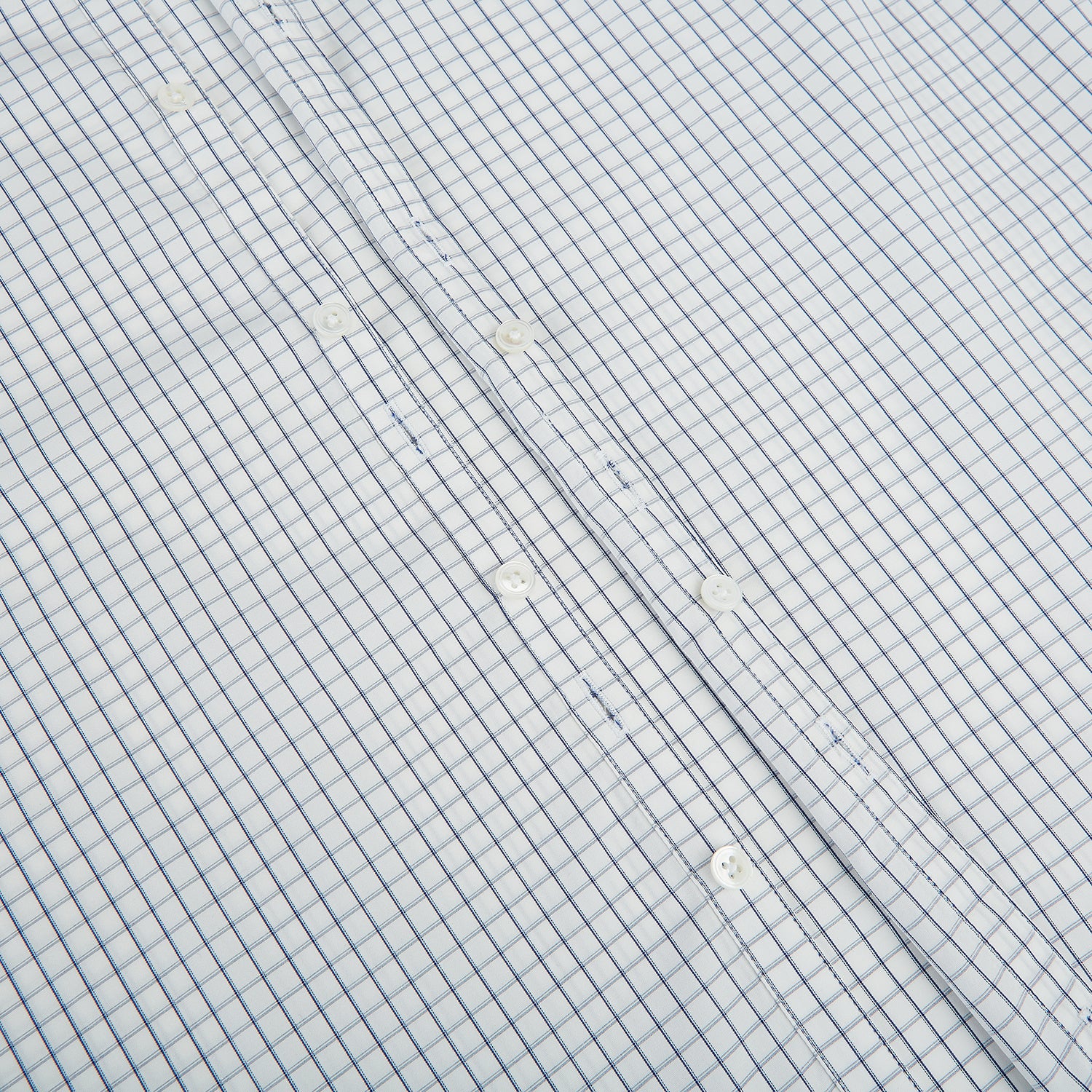 View 7 of product Navy Double Bar Graph Check Westminster Shirt 14.5