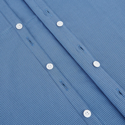 Colony Blue Pin Check Windsor Shirt Image 6
