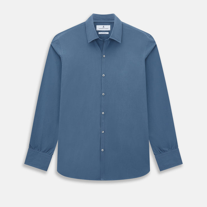 Steel Grey Pin Check Windsor Shirt
