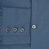 View 4 of product Steel Grey Pin Check Windsor Shirt in steel grey with a small grid pattern, a spread collar, and barrel cuffs.