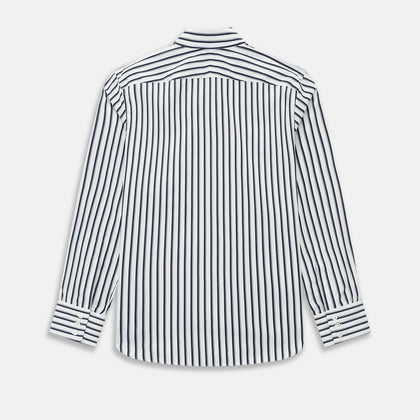 SHIRTS RF WINDSOR OPEN CLR BC NAVY STRIPE ON WHTE Image 2