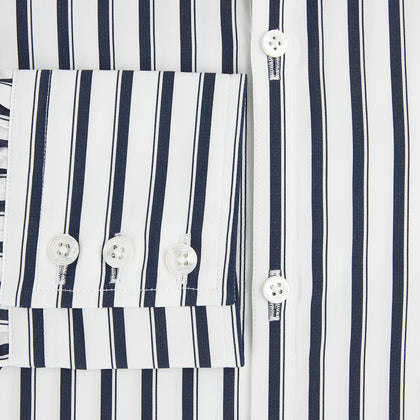 SHIRTS RF WINDSOR OPEN CLR BC NAVY STRIPE ON WHTE Image 3