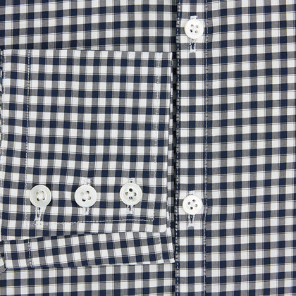 Windsor Chequered Navy on White Regular Fit Shirt Image 2
