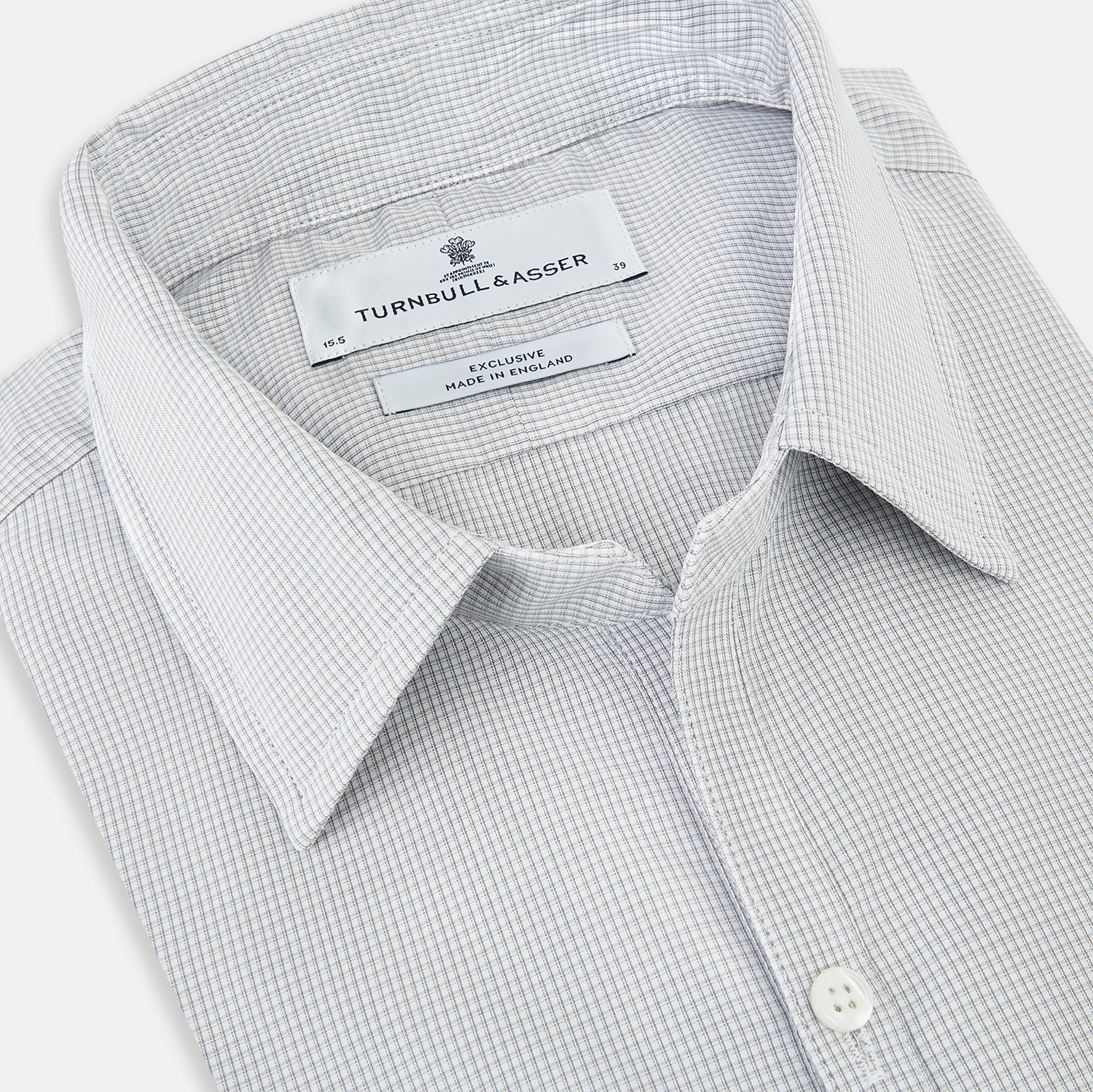 View 2 of product Grey Micro-Tattersall Check Windsor Shirt 16