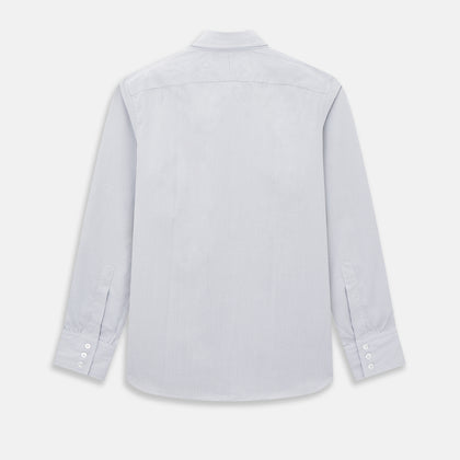Grey Micro-Tattersall Check Windsor Shirt Image 2