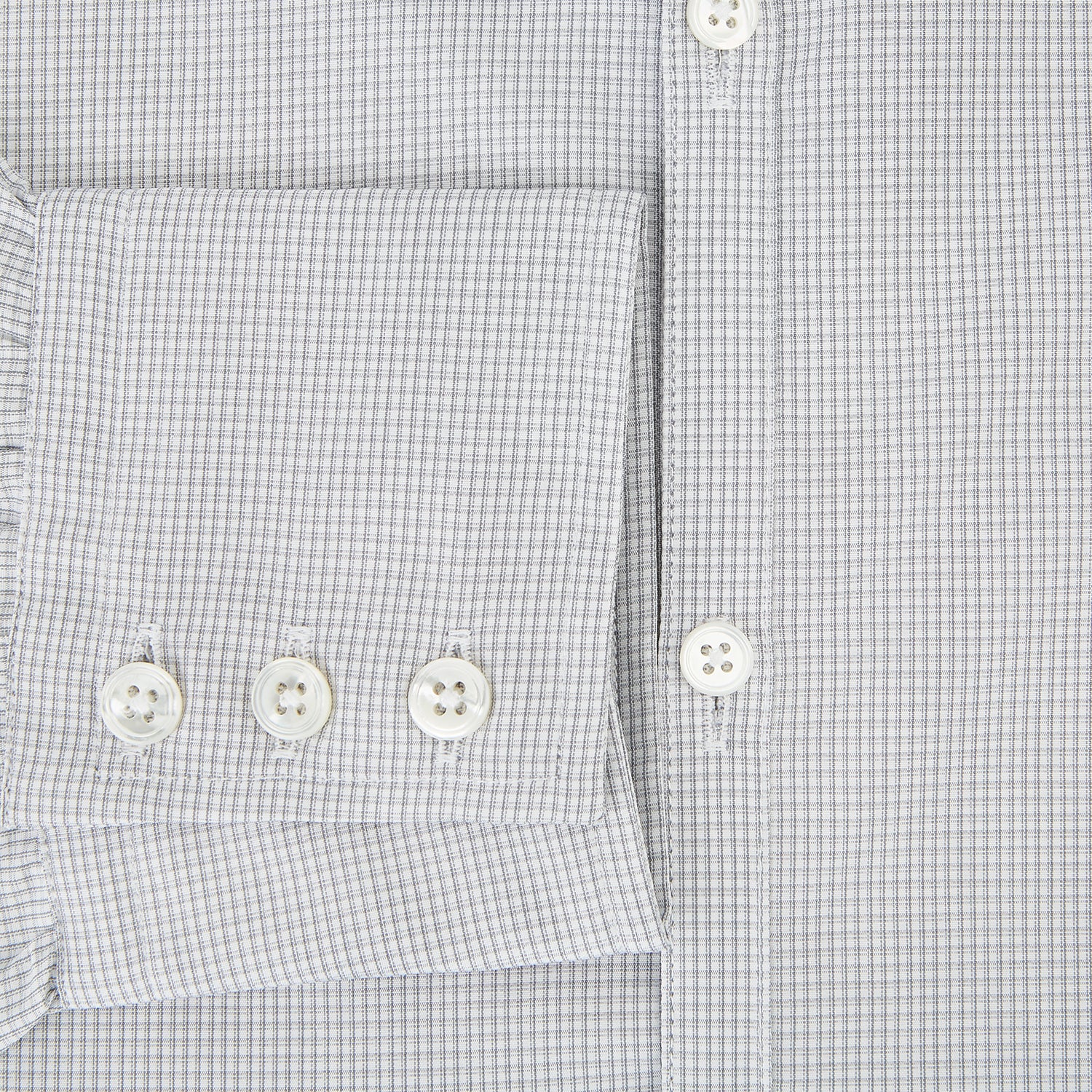 View 4 of product Grey Micro-Tattersall Check Windsor Shirt 16