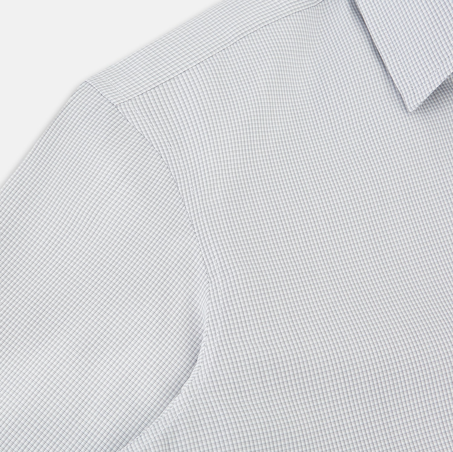 View 6 of product Grey Micro-Tattersall Check Windsor Shirt 16