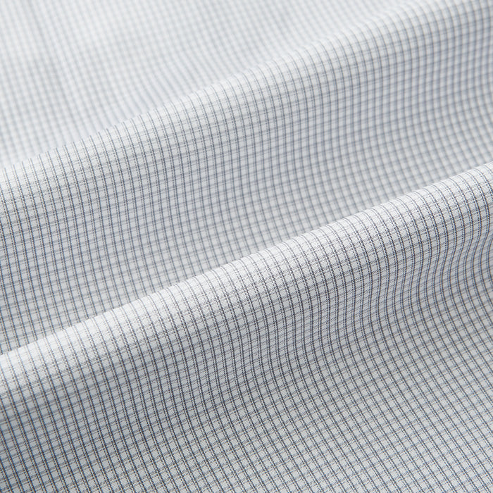 Grey Micro-Tattersall Check Windsor Shirt Image 7