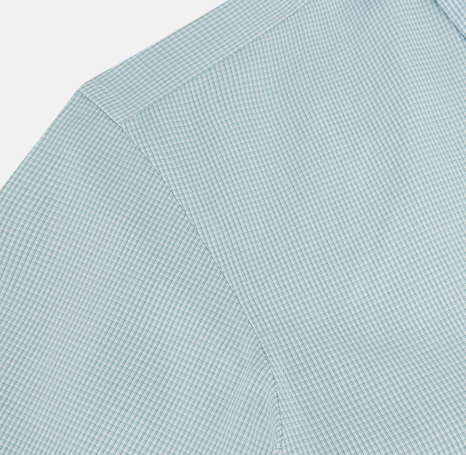 View 6 of product Sage Micro-Tattersall Check Windsor Shirt 18.5