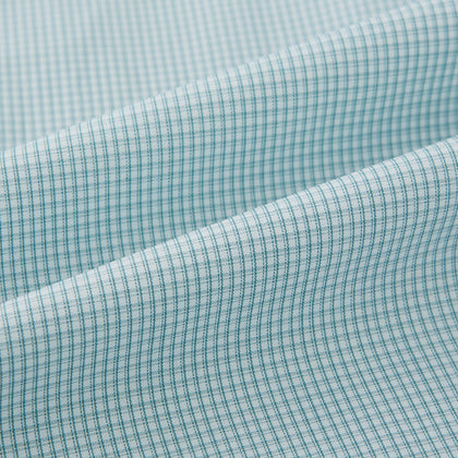 Sage Micro-Tattersall Check Windsor Shirt Image 7
