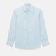 Turquoise Micro-Tattersall Check Windsor Shirt 16.5