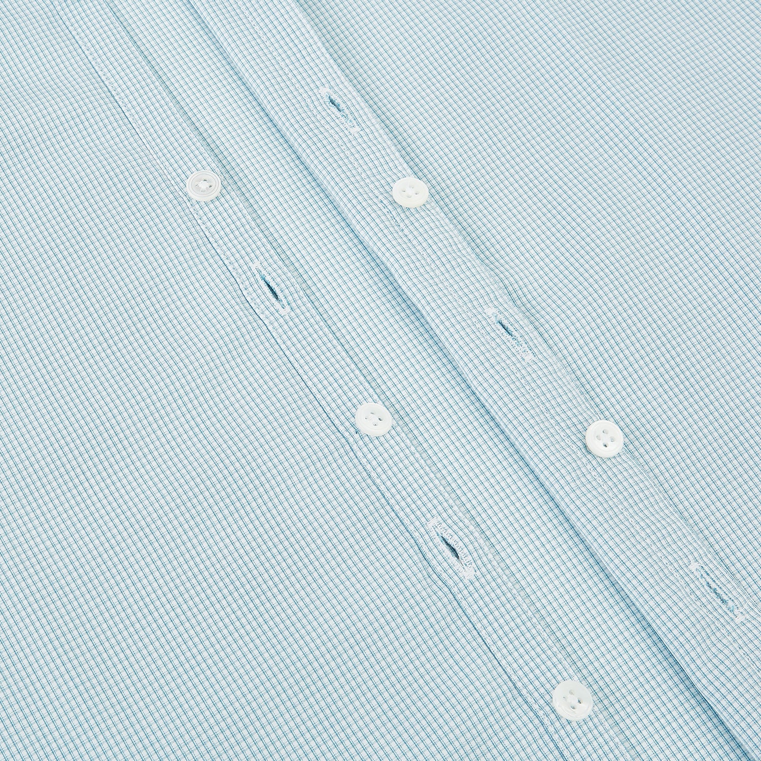 View 7 of product Turquoise Micro-Tattersall Check Windsor Shirt 16.5