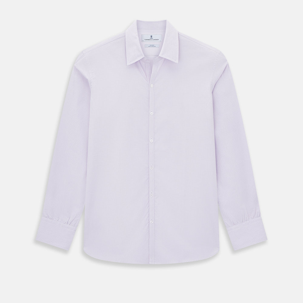 Pale Pink Micro-Tattersall Check Windsor Shirt 19