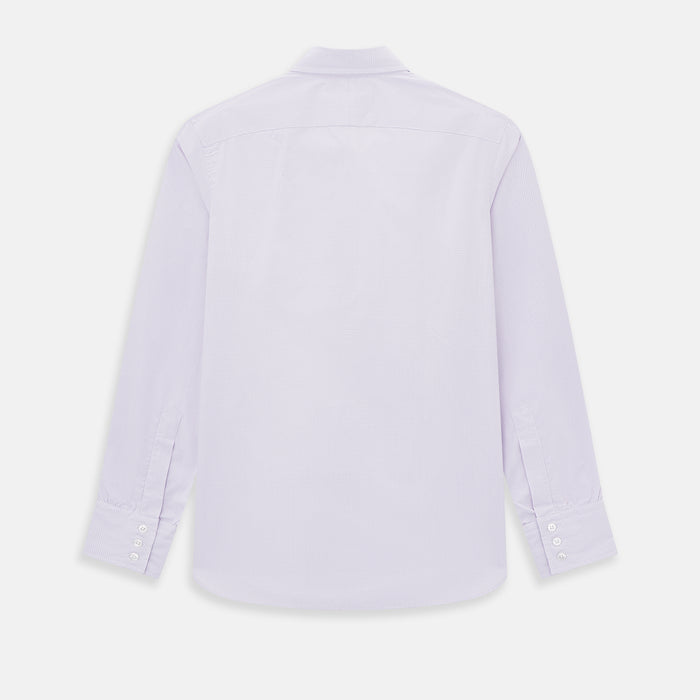 Pale Pink Micro-Tattersall Check Windsor Shirt Image 2