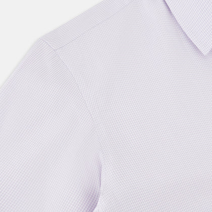 Pale Pink Micro-Tattersall Check Windsor Shirt Image 5