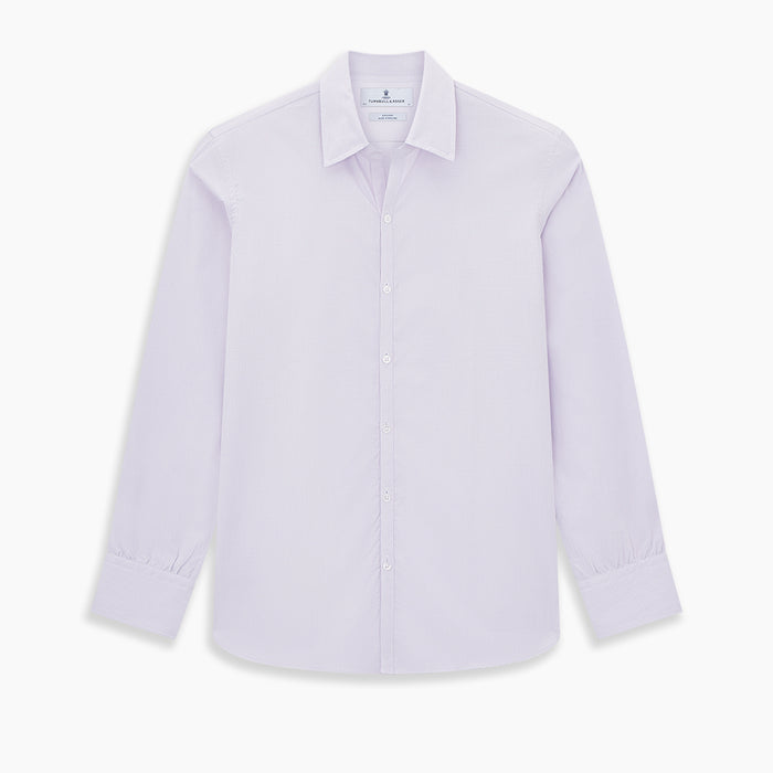 Pale Pink Micro-Tattersall Check Windsor Shirt Image 8