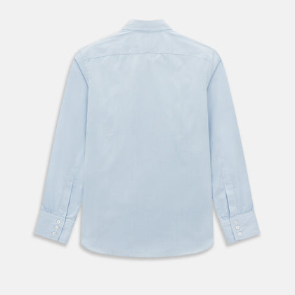 Colony Blue Micro-Tattersall Check Windsor Shirt Image 2