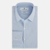 View 5 of product Colony Blue Micro-Tattersall Check Windsor Shirt 19