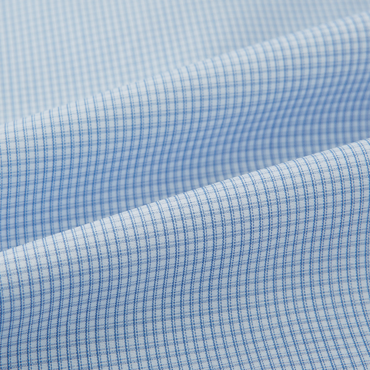 View 8 of product Colony Blue Micro-Tattersall Check Windsor Shirt 19