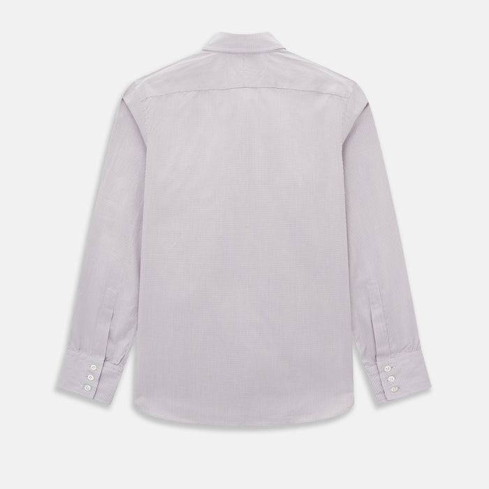 Lilac Shadow Check Windsor Shirt Image 2