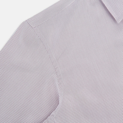 Lilac Shadow Check Windsor Shirt Image 5