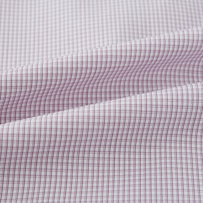 Lilac Shadow Check Windsor Shirt Image 7