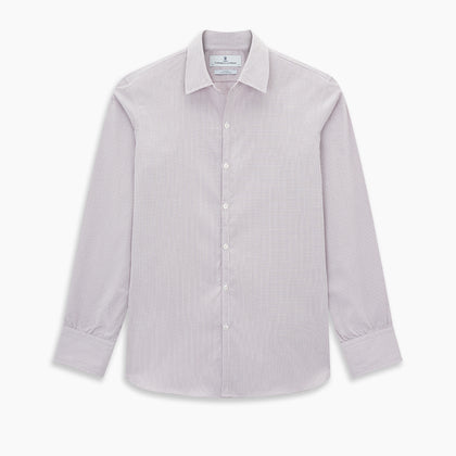 Lilac Shadow Check Windsor Shirt Image 8