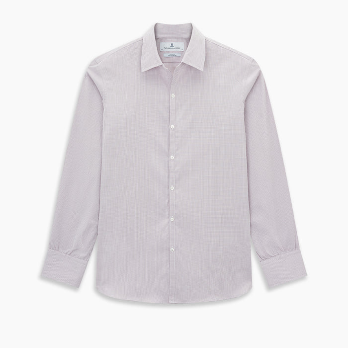 Lilac Shadow Check Windsor Shirt Image 8